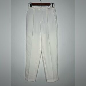 NWT GU Off White Trouser Pant Size Small Japanese Brand Office Clean Girl